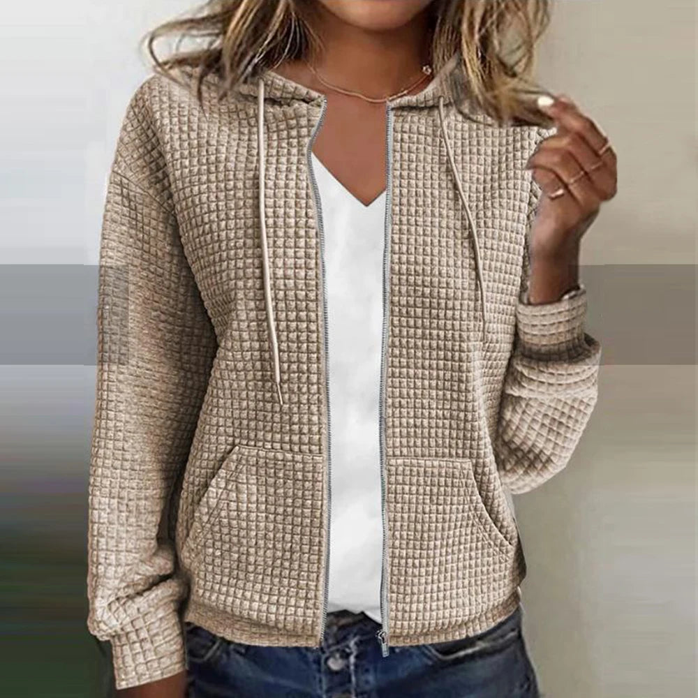 Lysse | Sweatshirt with hood and zipper for women