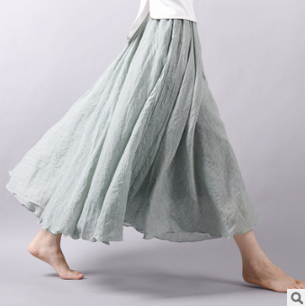 Casual Draping Boho Maxi Skirt for Women