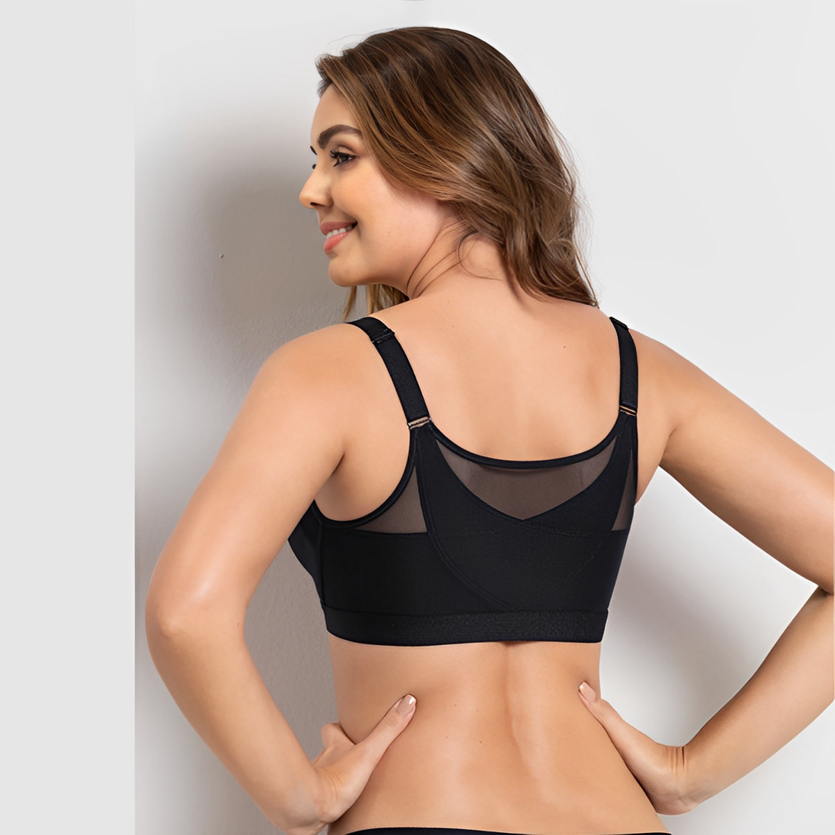 Women's Posture Correcting Bra Black 2-In-1