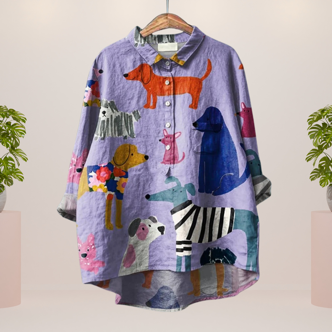 Exclusive women's shirt with art print