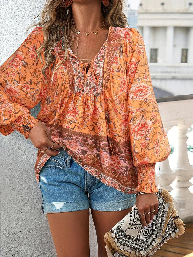 Lysse Fashion | Flower Blouse With Long Sleeves For Women