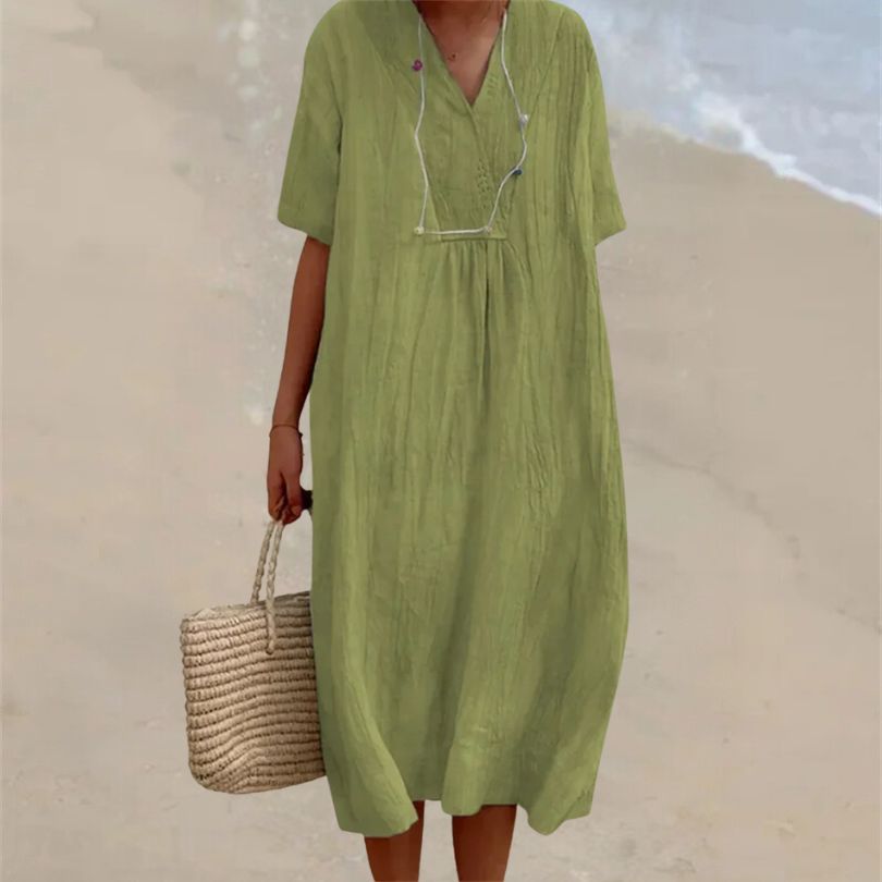 Comfortable dress made of linen