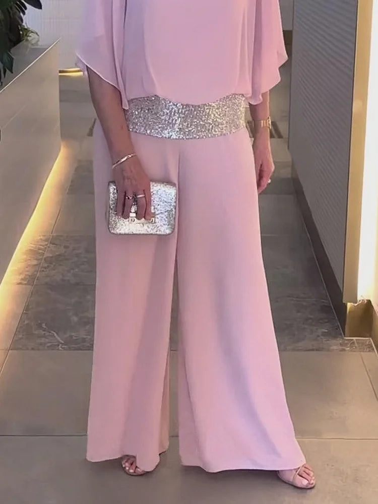 Shimmering, Stylish Sequin Jumpsuit