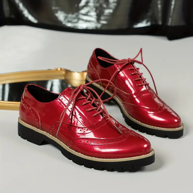 Lysse | Fashionably Stamped Patent Shoes for Women