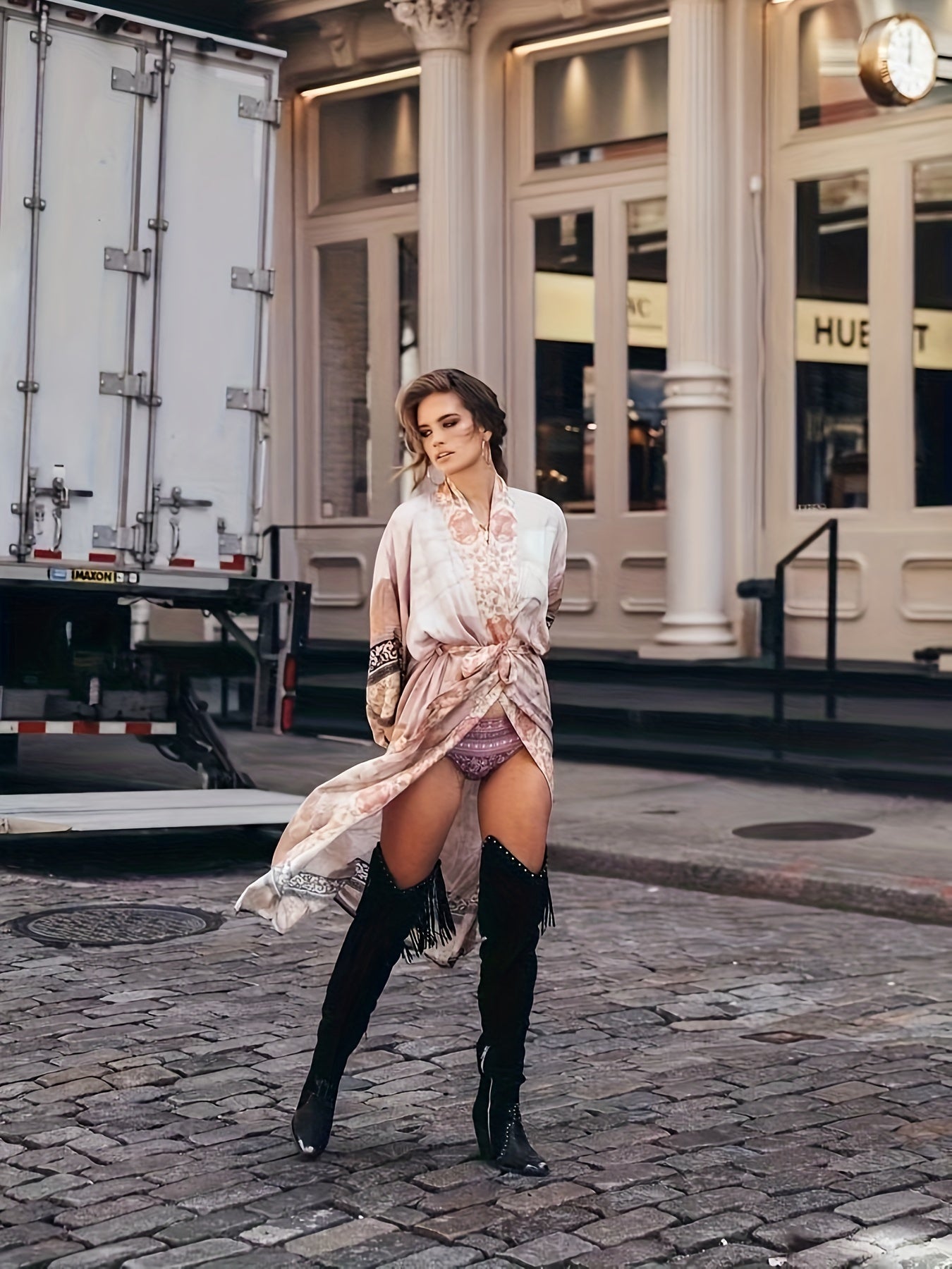 Printed, Kimono Inspired, Stylish Beach Cover-Up