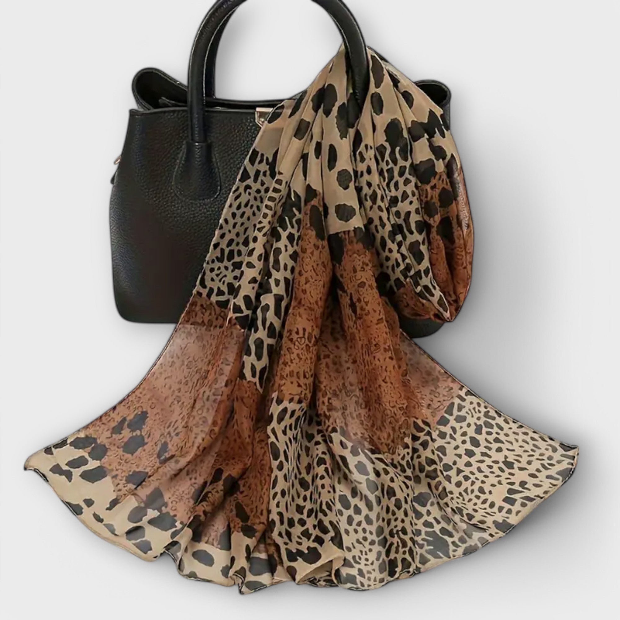 Leopard Chiffon Scarf