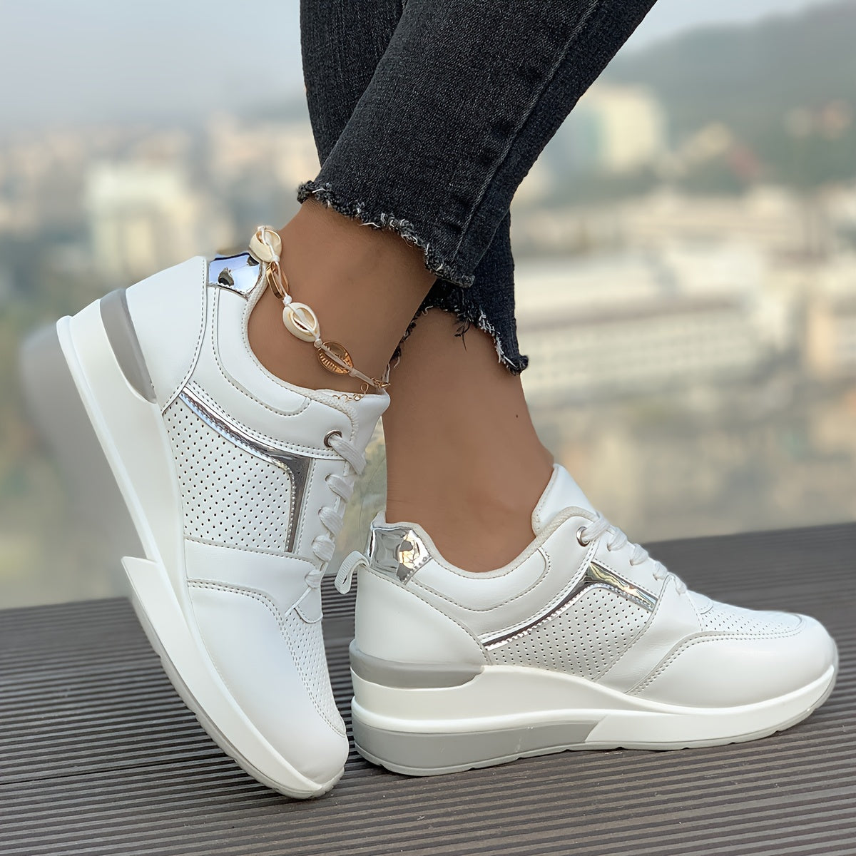 Lysse-Fashion | Solid Color Sneakers For Women Ideal For Everyday Use