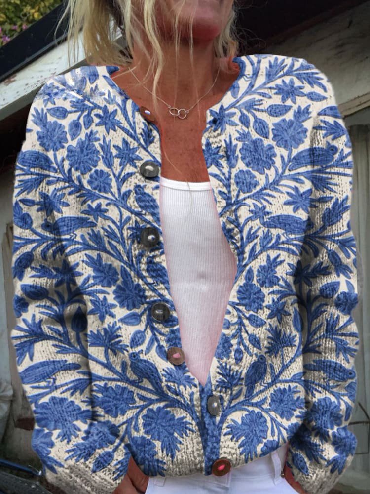 Lysse | Vest with floral pattern