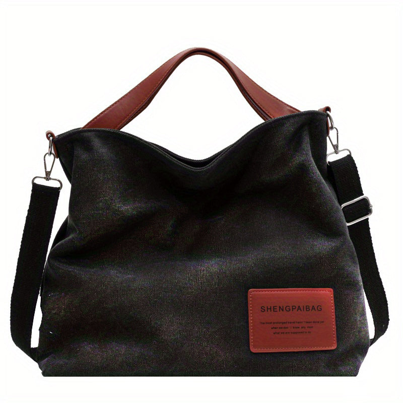 Adelebag Simple Shoulder Bag Made Of Canvas