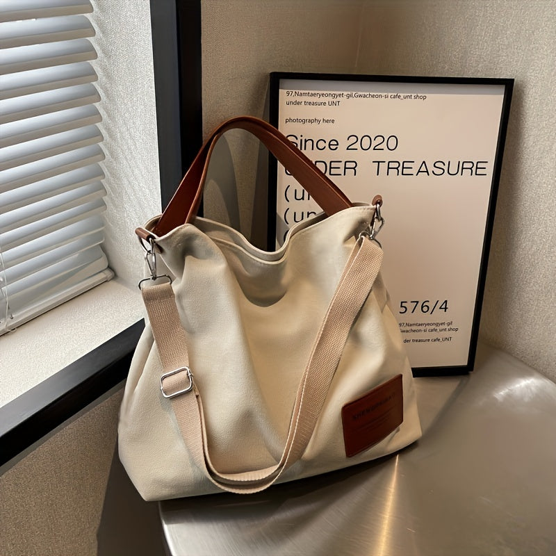 Adelebag Simple Shoulder Bag Made Of Canvas
