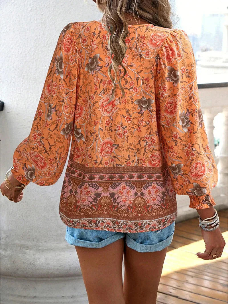 Lysse Fashion | Flower Blouse With Long Sleeves For Women