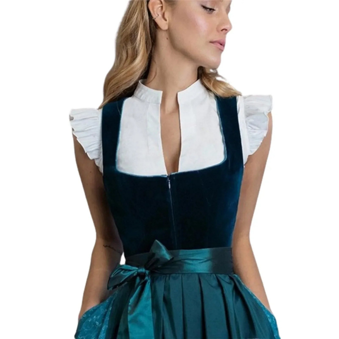Short-sleeved Dirndl Blouse for Women