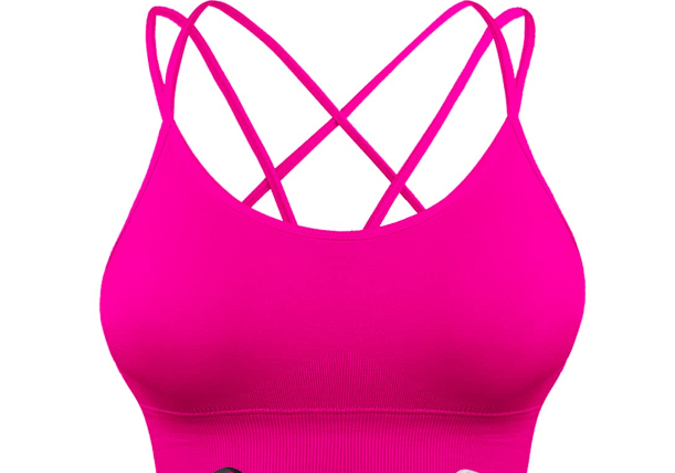 3-Pack Women's Sports Bra Padded Crisscross Yoga Bra Seamless Medium Impact Fitness Activewear