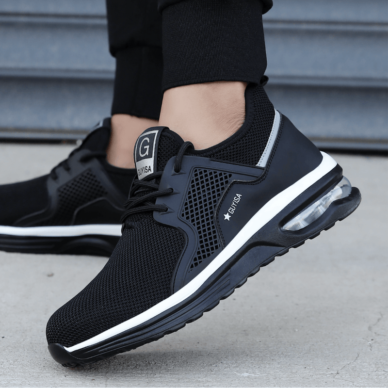 Light Slip-resistant Safety Shoes With Air Cushioning