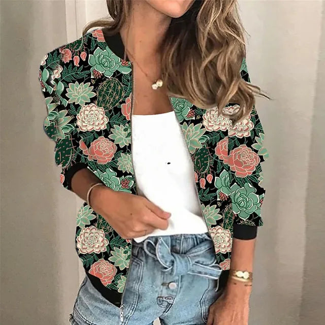 Lysse | Trendy Printed Bomber Jacket