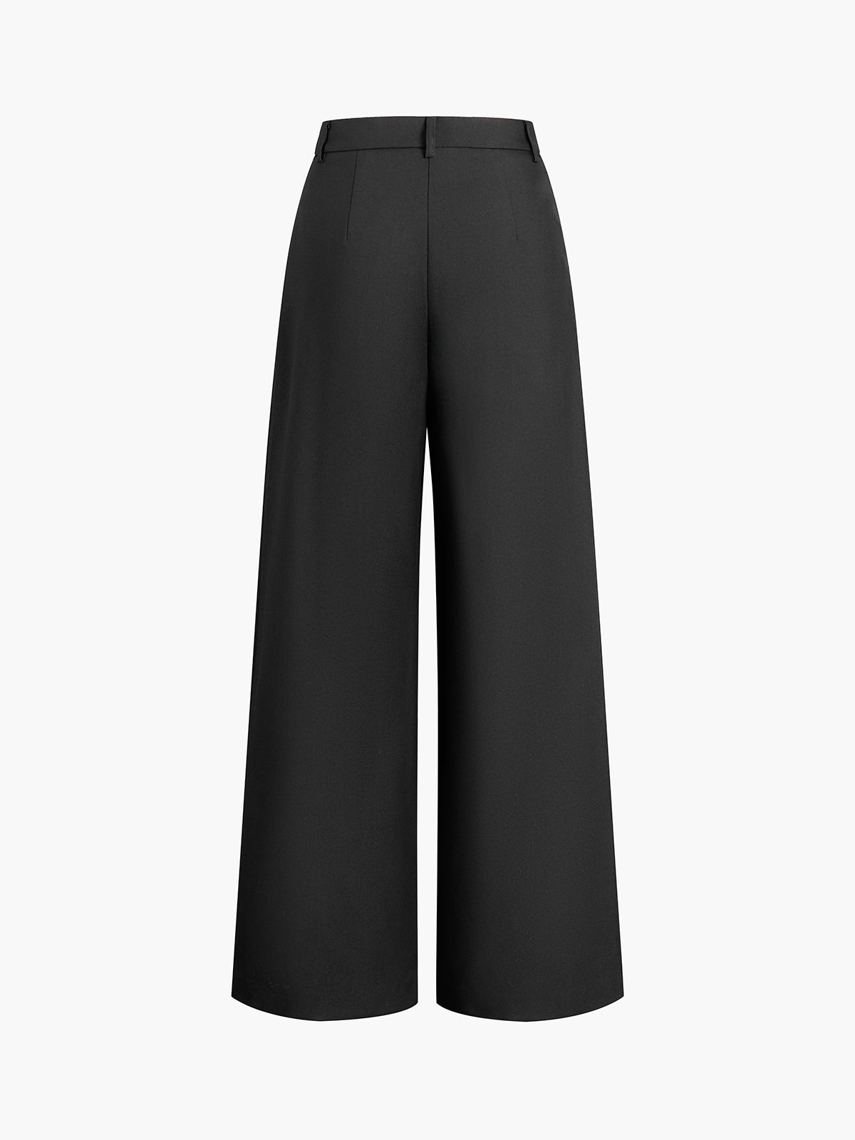 Elegant Trousers with Wide Leg Without Belt