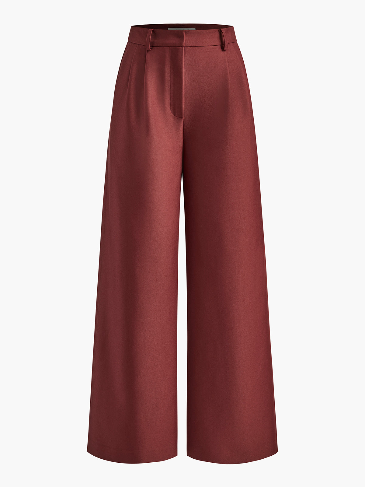 Elegant Trousers with Wide Leg Without Belt