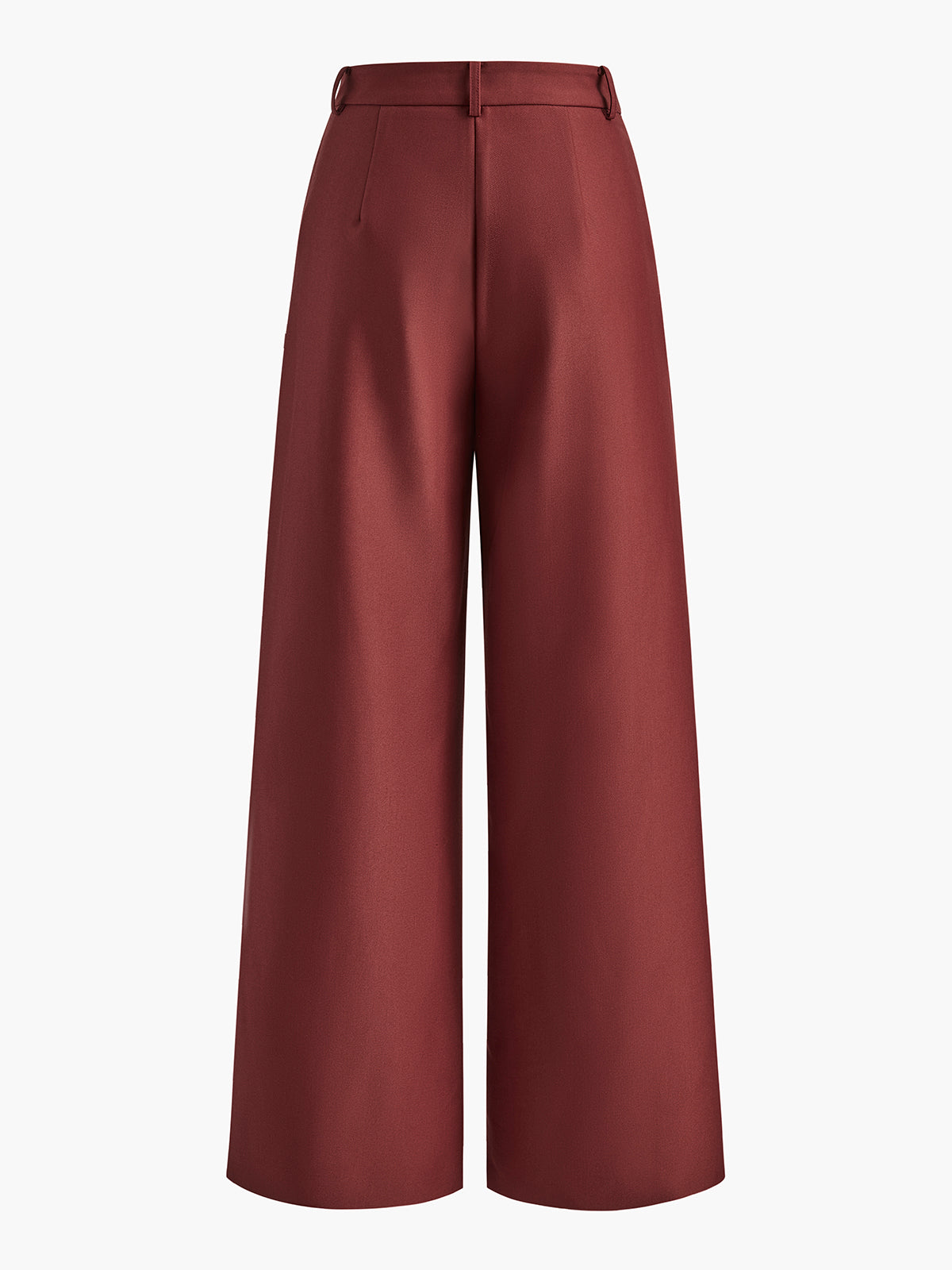 Elegant Trousers with Wide Leg Without Belt