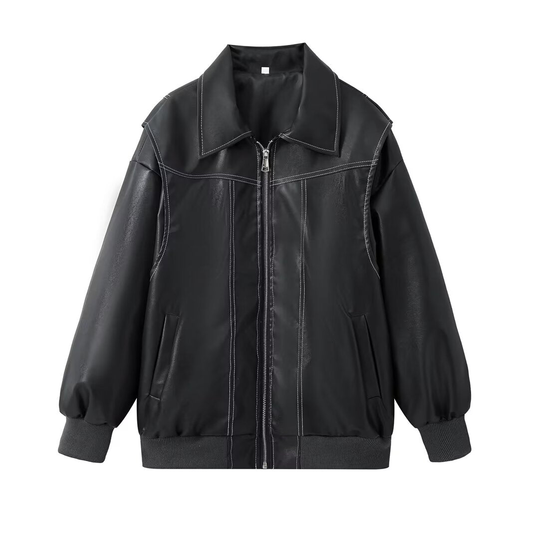 Lysse | Oversized Leather Jacket
