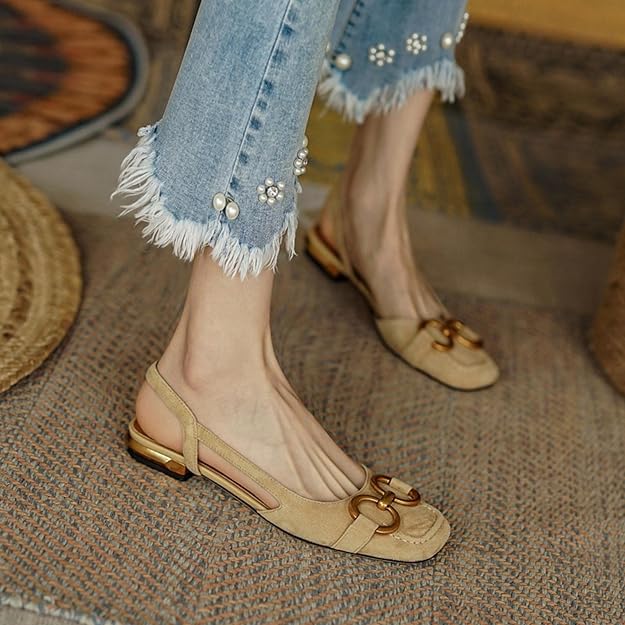 Shoes Women Flat Open Back Summer Shoes