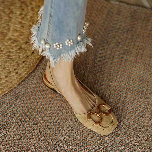 Shoes Women Flat Open Back Summer Shoes