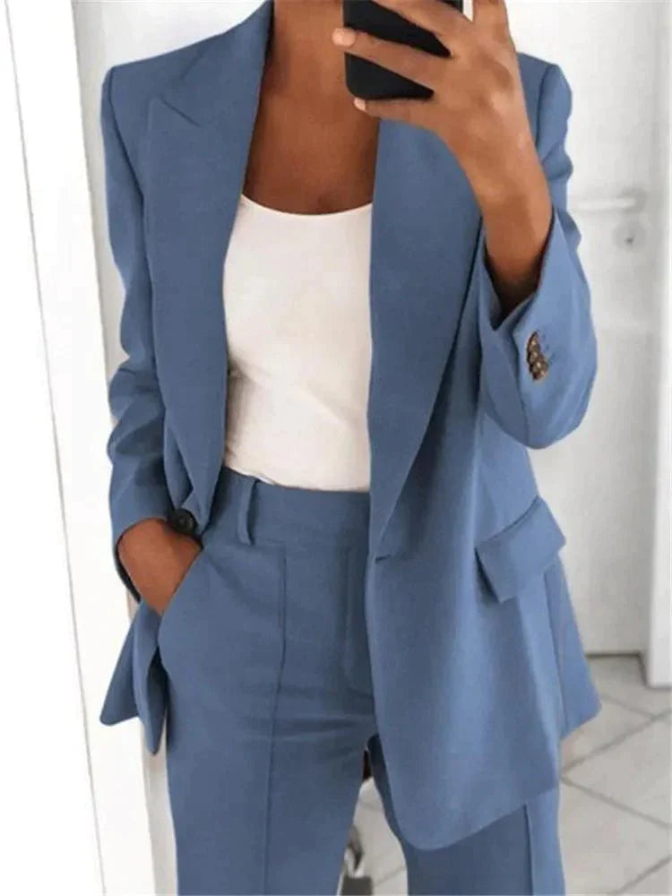 Classic Two-piece Set Women's Clothing Office Outfits