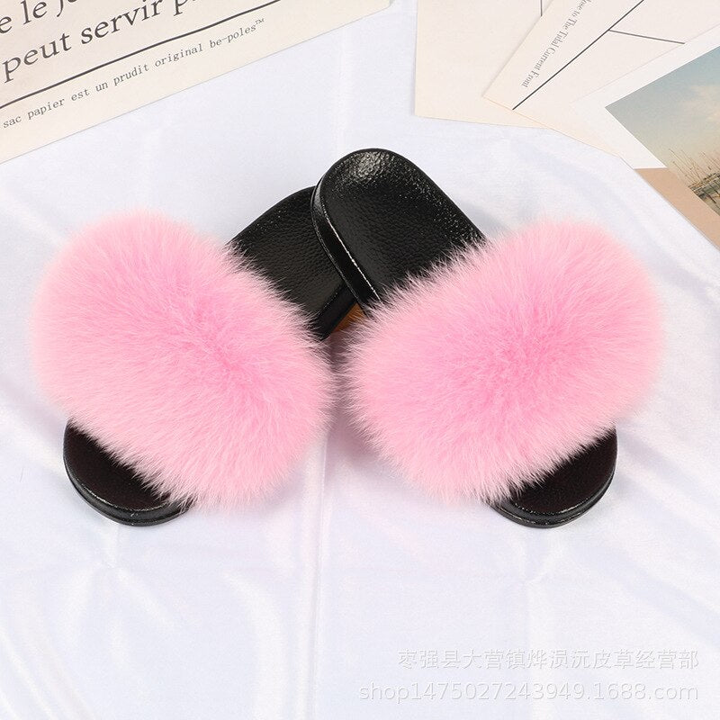 Moda Fay Fluffy Slippers Cheerful & Colorful Women's Shoes For Summer