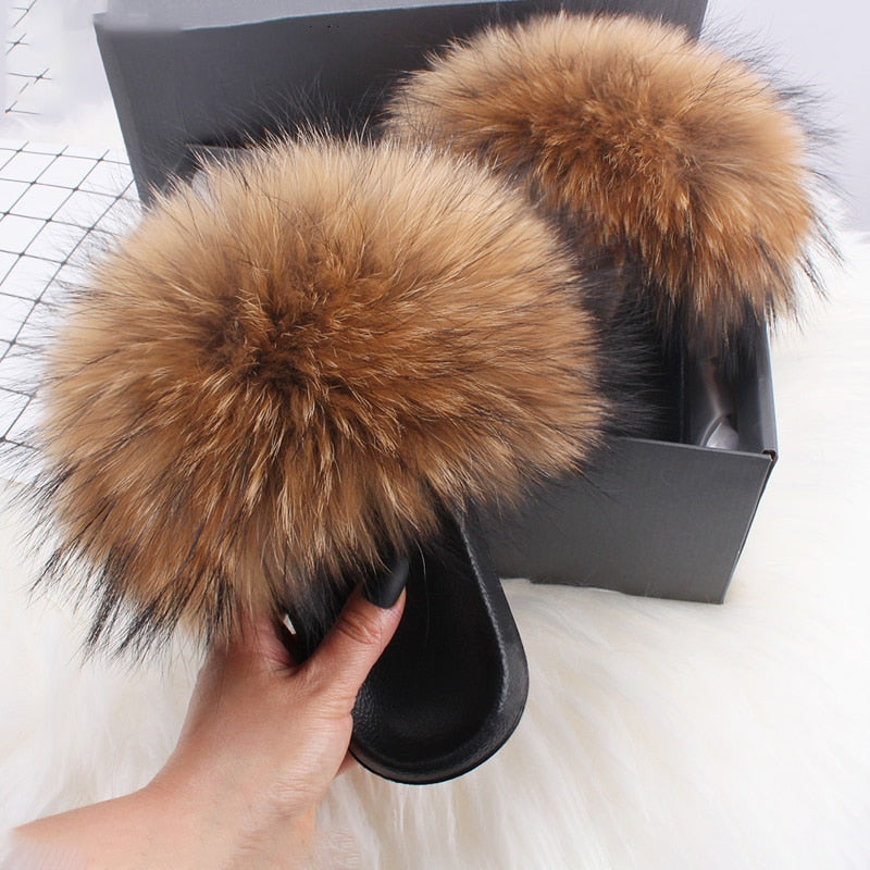 Moda Fay Fluffy Slippers Cheerful & Colorful Women's Shoes For Summer