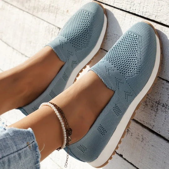 Airy Knit Slippers Natural