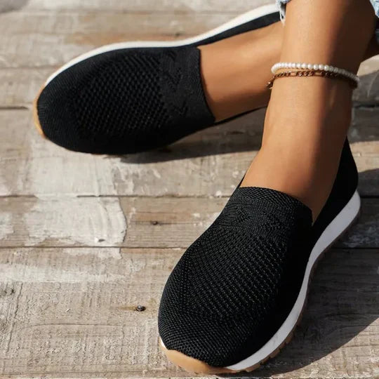 Airy Knit Slippers Natural