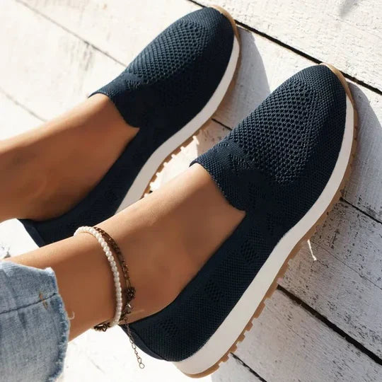 Airy Knit Slippers Natural