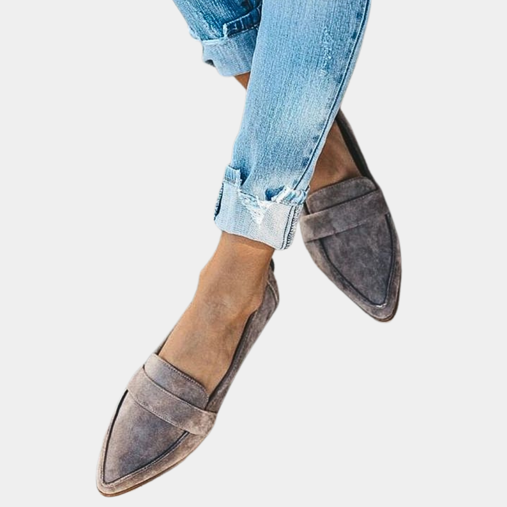 Slipper Loafers Suede Look For Women