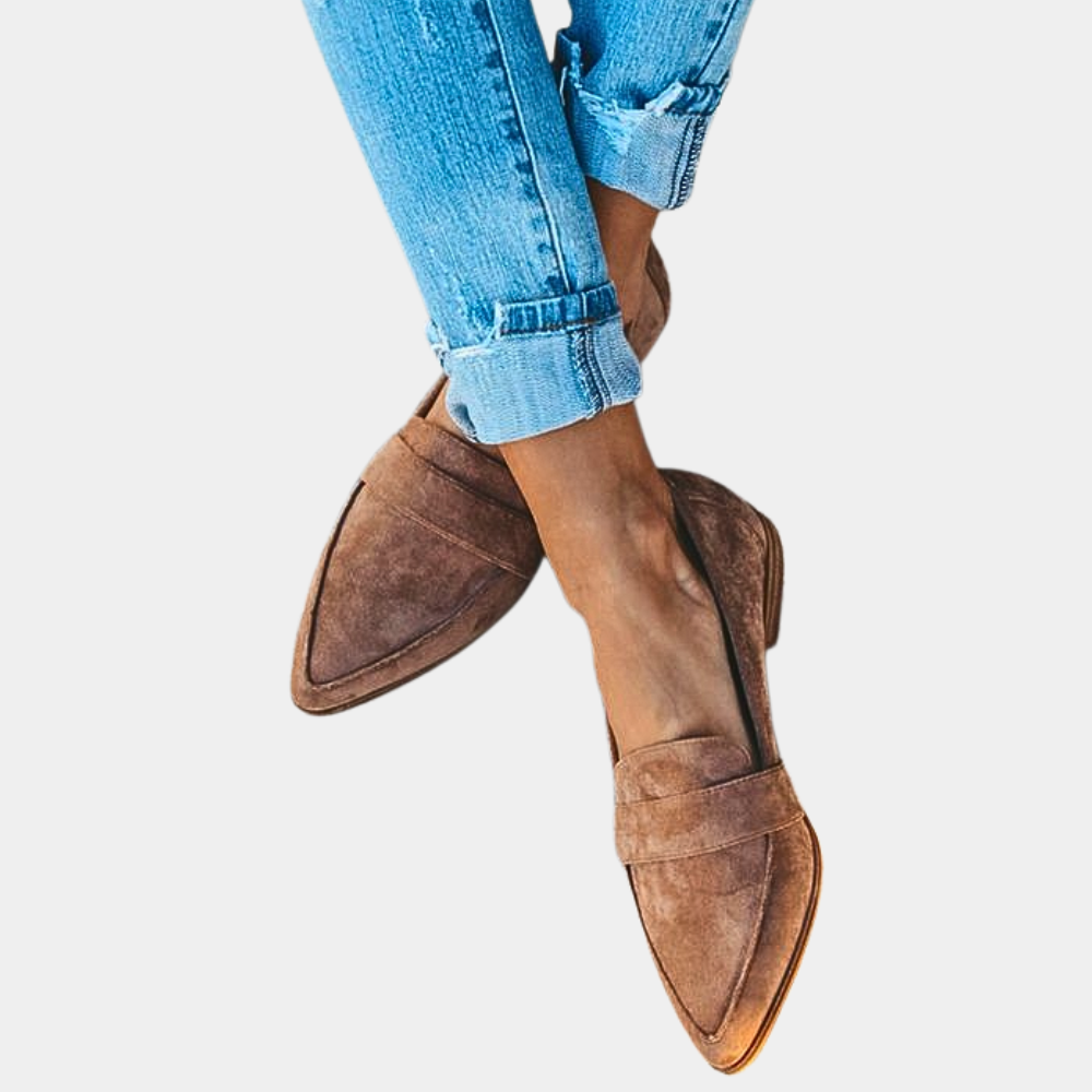 Slipper Loafers Suede Look For Women