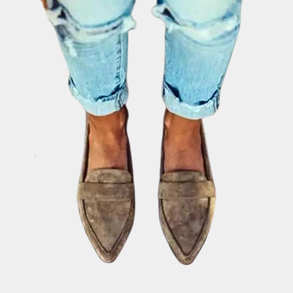 Slipper Loafers Suede Look For Women