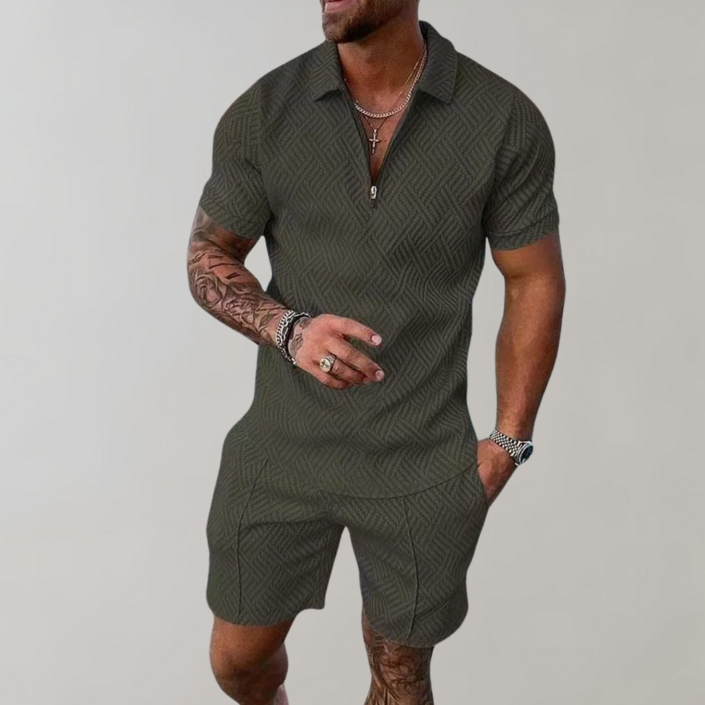 Polo and Shorts Set for Men