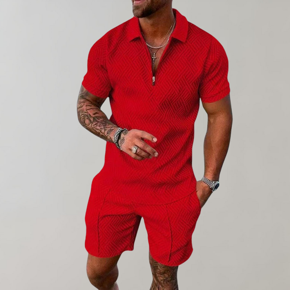 Polo and Shorts Set for Men