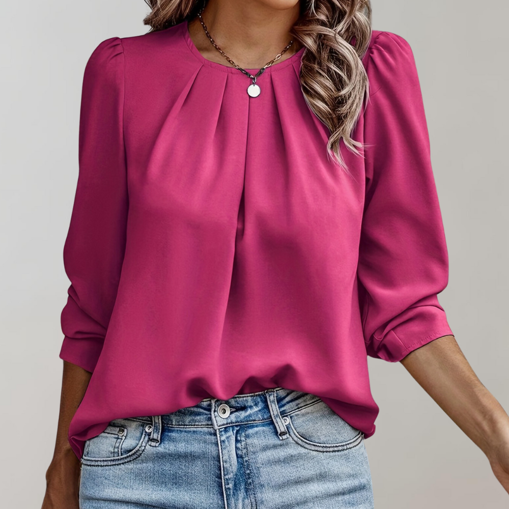 Polished Satin Blouse for Women