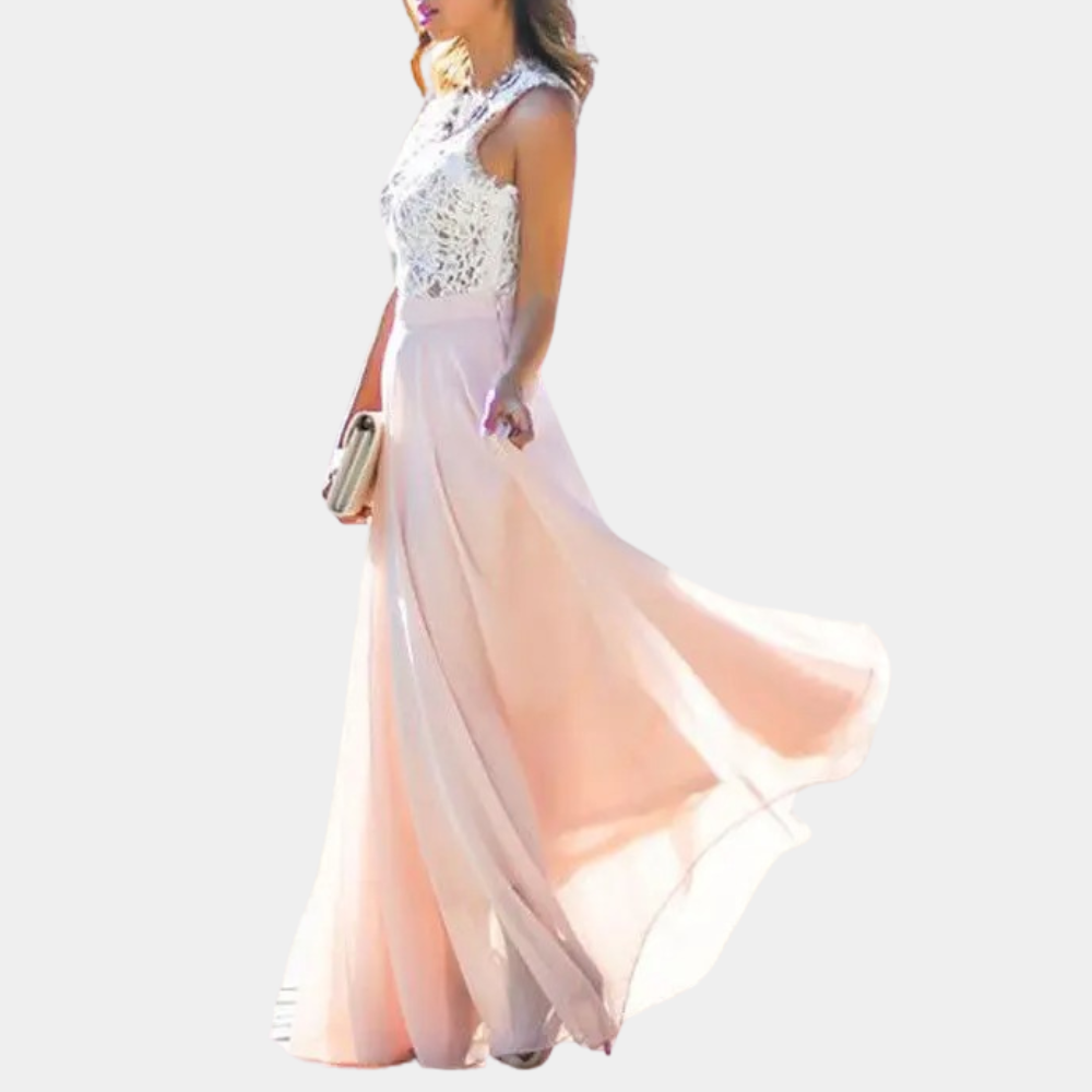 Elegant Women's Dress With Lace