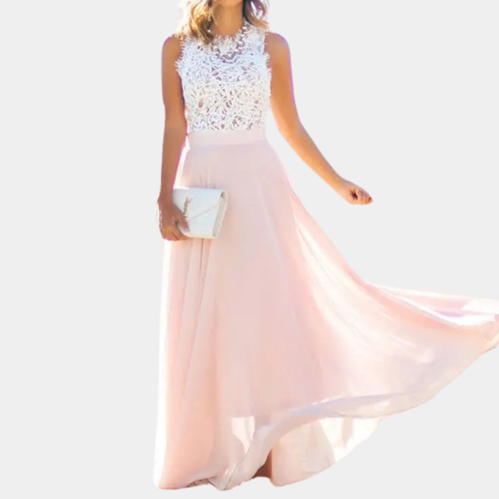 Elegant Women's Dress With Lace