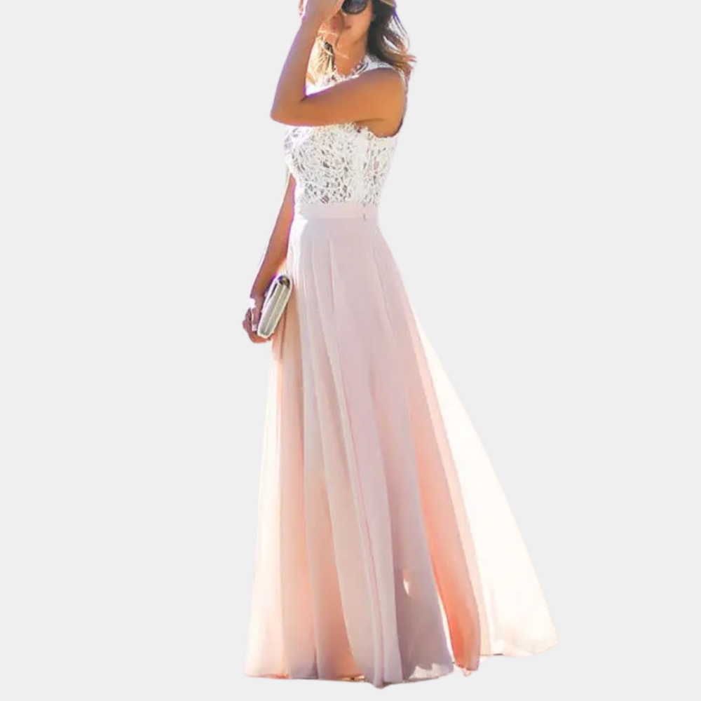 Elegant Women's Dress With Lace