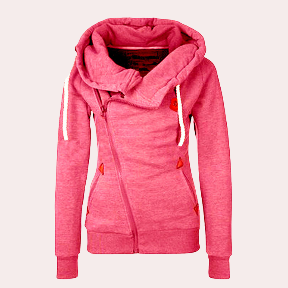 Lysse-Fashion | Functional Women's Sweatshirt With Zipper And Hood