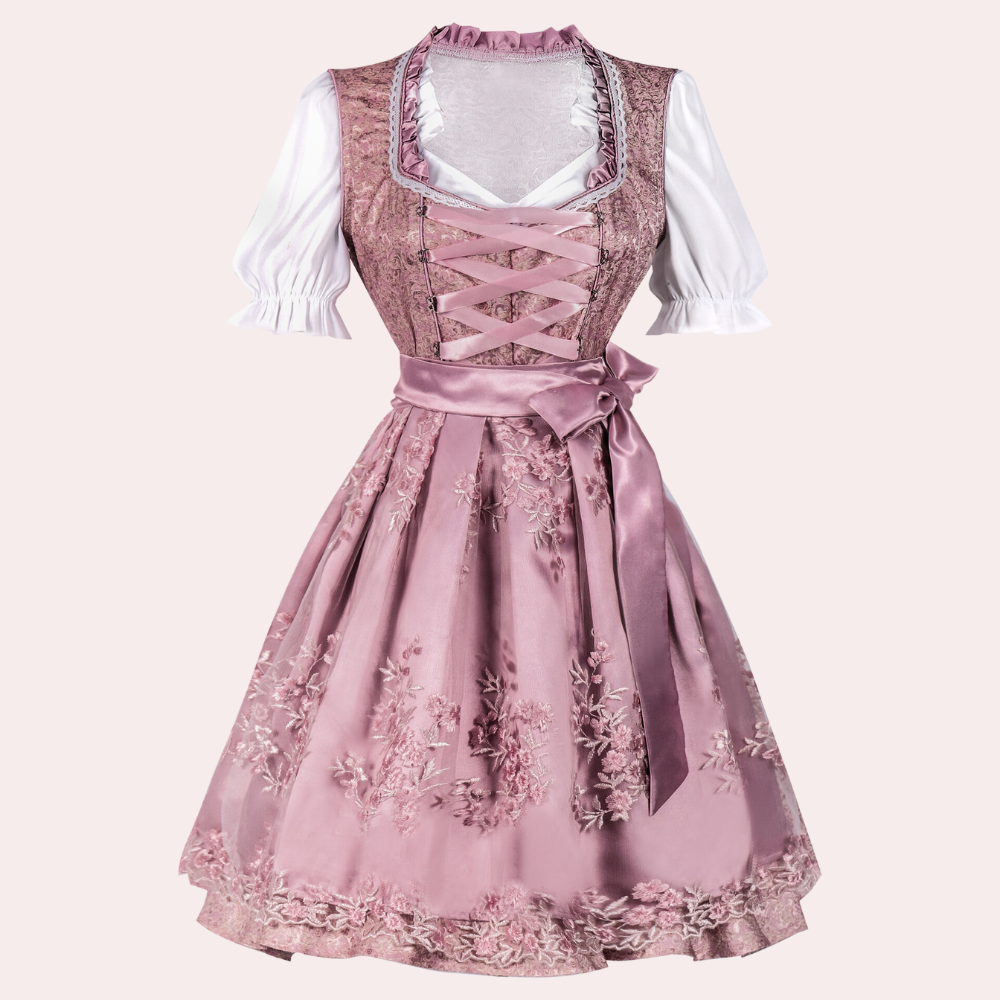 Women's Dirndl With Fine Floral Application