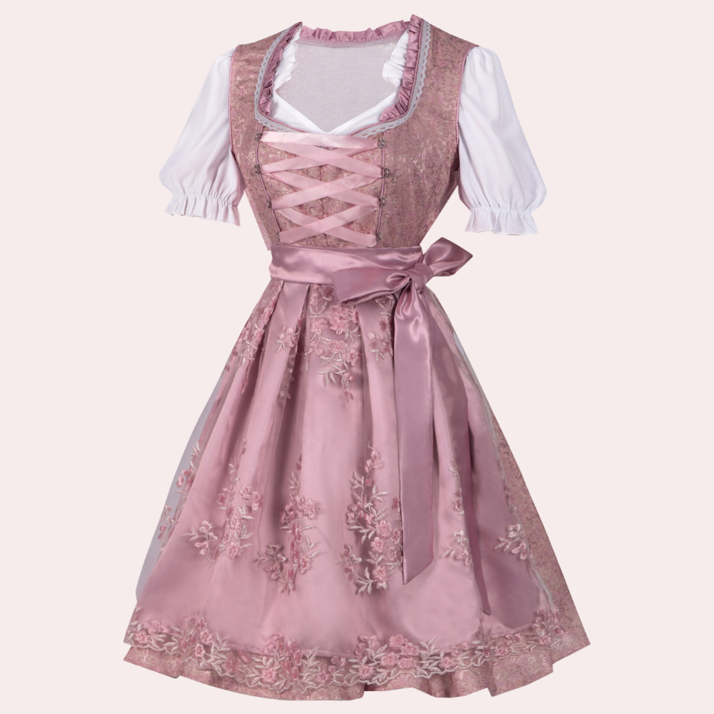 Women's Dirndl With Fine Floral Application