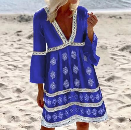 Summer Bat Sleeve Dress