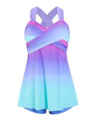 Elegant swimsuit dress with feminine silhouette