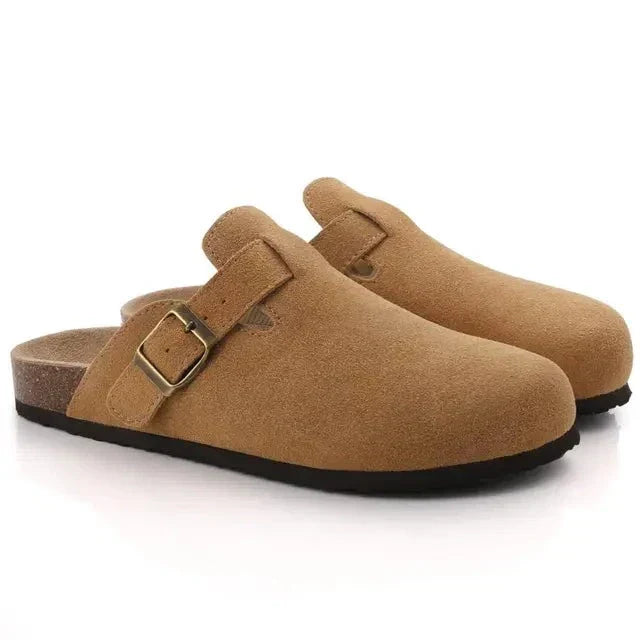 Men's Suede Slippers in Timeless Chic
