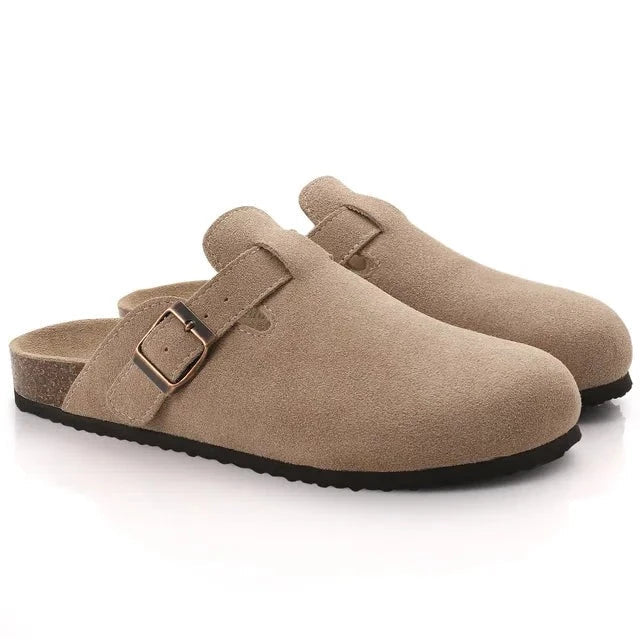 Men's Suede Slippers in Timeless Chic