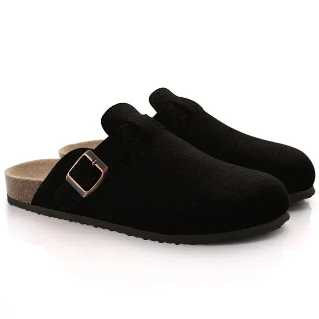 Men's Suede Slippers in Timeless Chic