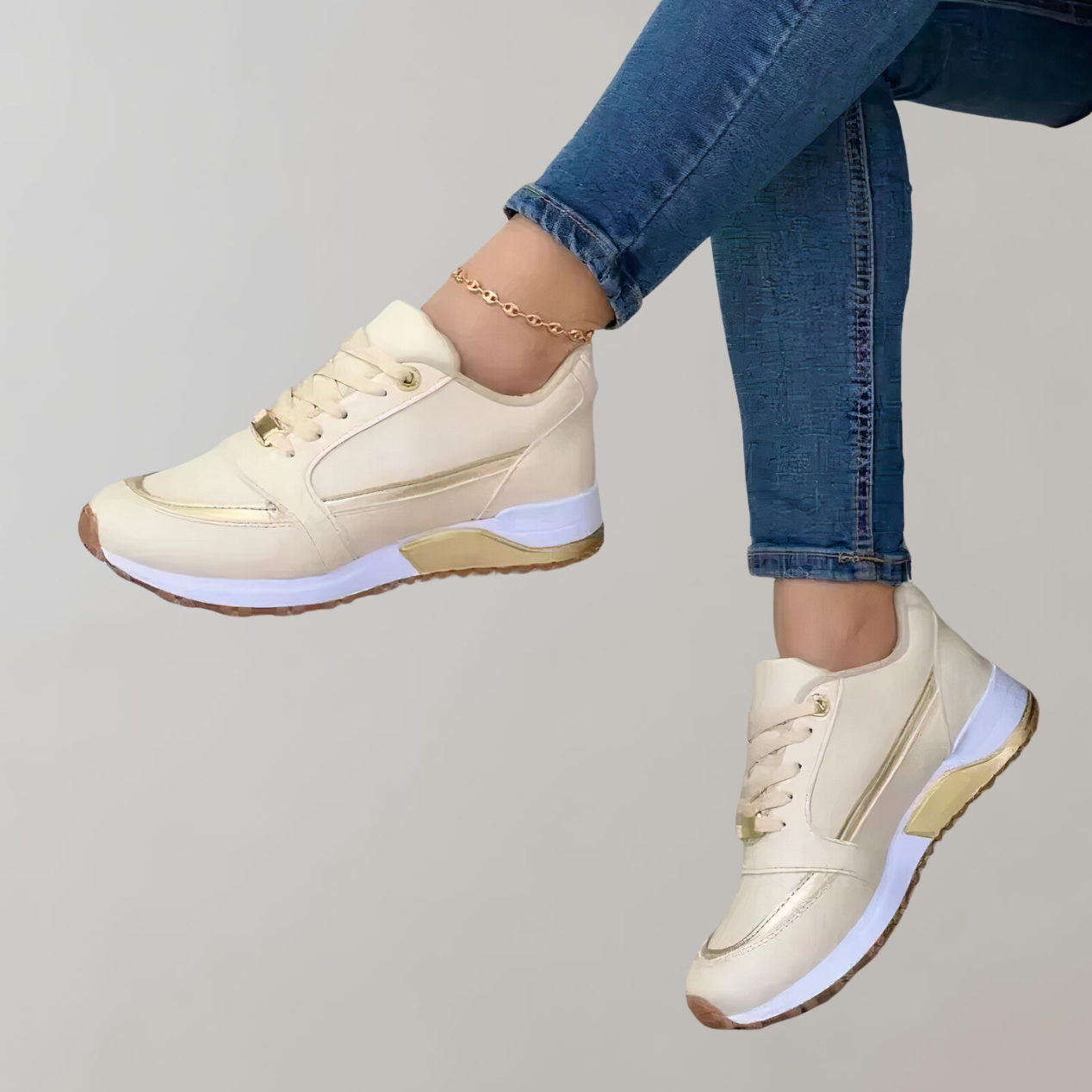 Stylish Low Top Lace-Up Sneakers For Women For Everyday Usesporty Casual Fashion Sneakers