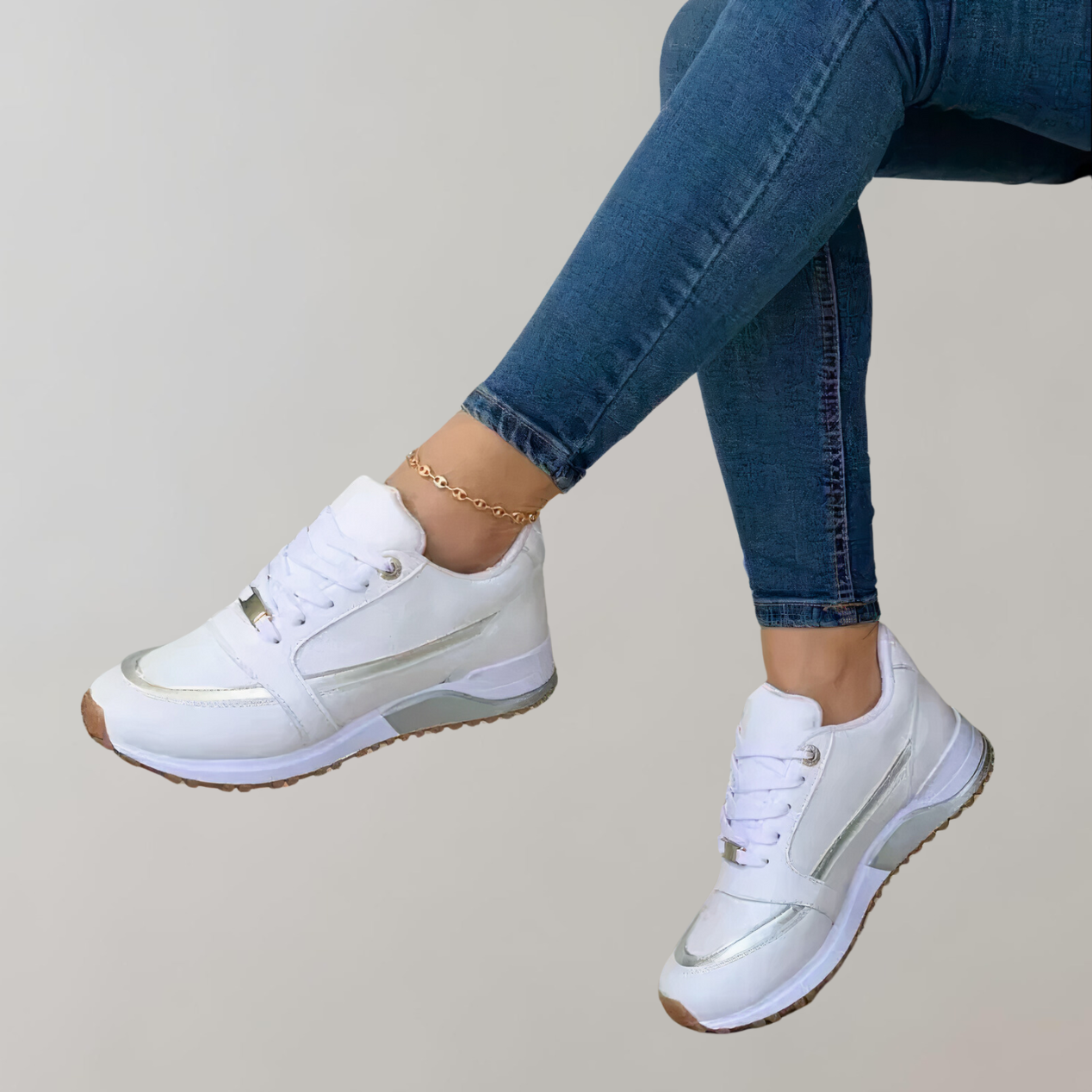 Stylish Low Top Lace-Up Sneakers For Women For Everyday Usesporty Casual Fashion Sneakers